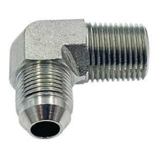 ADAPTADOR CODO MACHO JIC 37º X MACHO BSP A 90º