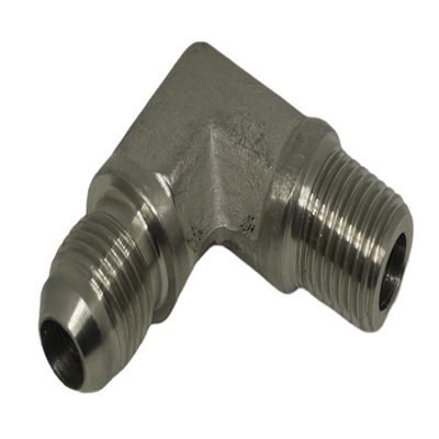 ADAPTADOR MACHO JIC 37º X MACHO NPT A 90º