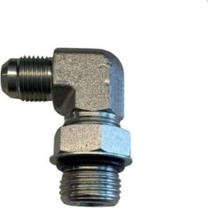 ADAPTADOR MACHO JIC 37º X MACHO SAE O-RING A 90º