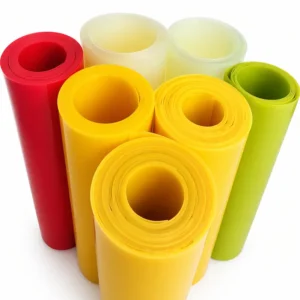 Planchas de poliuretano en rollo industrial de alta resistencia en diferentes colores para aplicaciones de abrasión y protección
