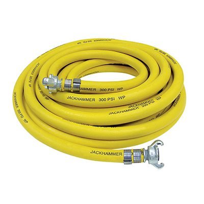 Manguera Jebe y Lona Aire agua 300 psi amarrilla