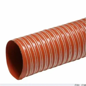 Ducto de fibra de vidrio recubierto de silicona para alta temperatura en ventilación industrial en Perú