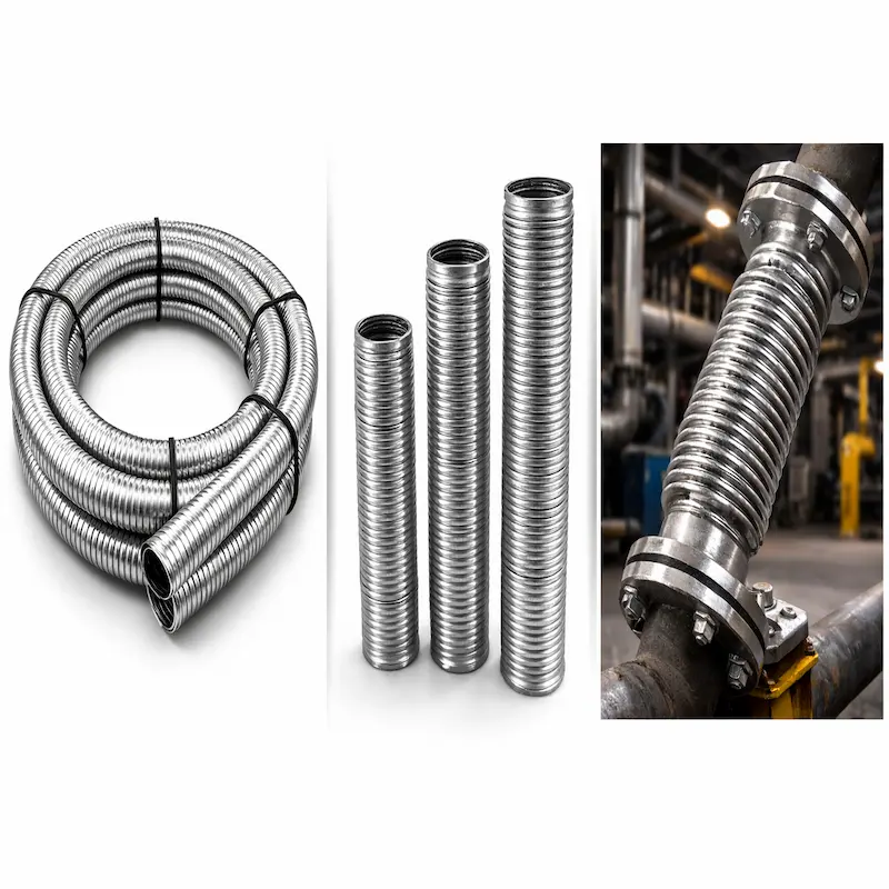 manguera engargolada para escape de acero galvanizado industrial