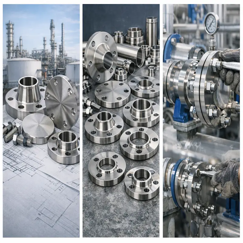 Bridas de acero inoxidable industriales para tuberías en Perú