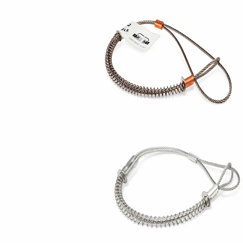 Cable de seguridad Whipcheck para mangueras industriales de aire comprimido – protección contra latigazo de mangueras