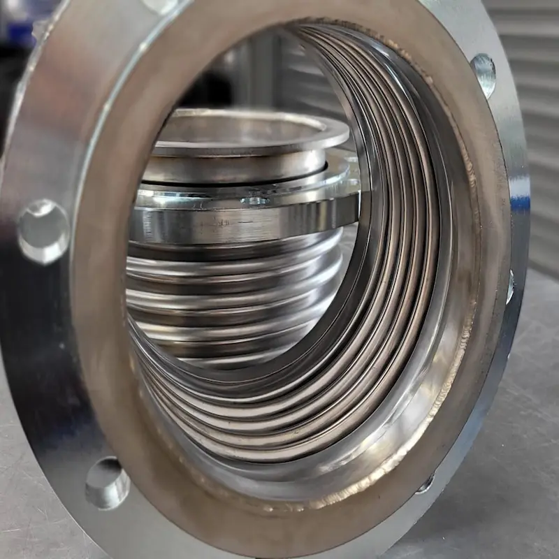 Fuelle metálico de acero inoxidable para junta de expansión industrial