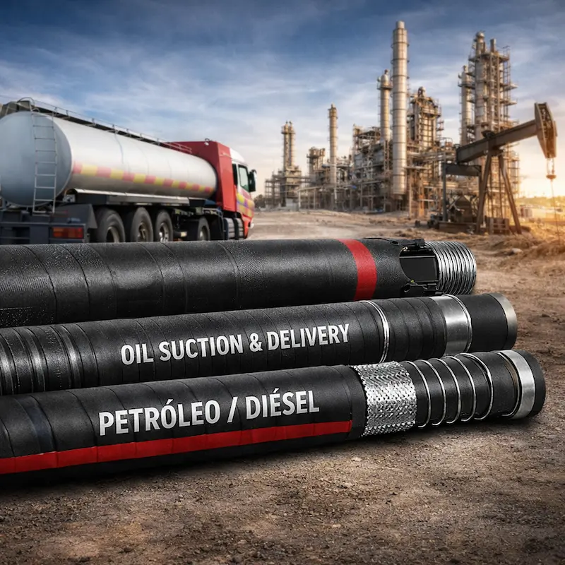 Manguera industrial para combustible petróleo diésel succión y descarga en Perú