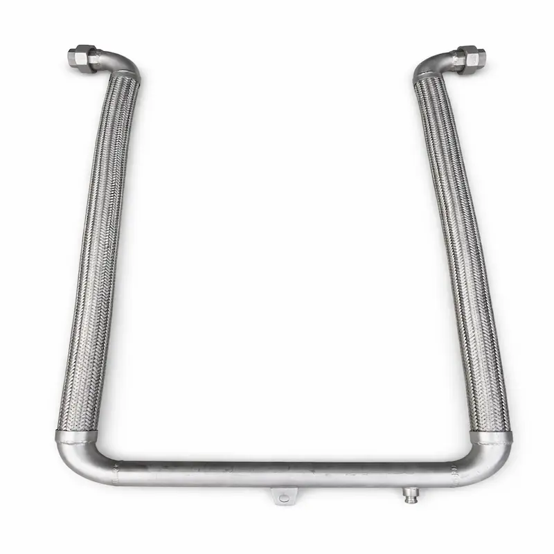 Manguera metálica flexible trenzada de acero inoxidable para sistemas de tuberías industriales