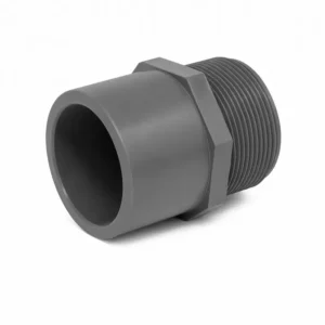Adaptador macho PVC SCH80 embone rosca para sistemas hidráulicos e industriales, conexión de alta resistencia para tuberías presurizadas, conducción de fluidos y aplicaciones químicas