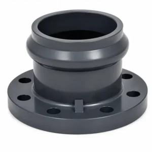 Brida fija PVC CL150 UF para sistemas de tuberías, accesorio de alta resistencia diseñado para conexiones seguras en redes de conducción de agua y aplicaciones hidráulicas e industriales.