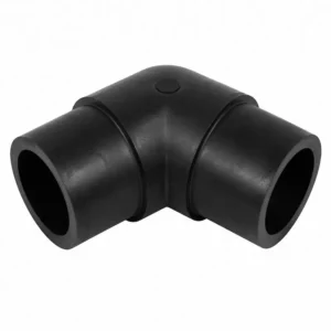 Codo 45° HDPE SDR7/17 PE100 PE4710 para termofusión, accesorio de polietileno de alta densidad para sistemas de tuberías de agua, minería, gas y conducción industrial.