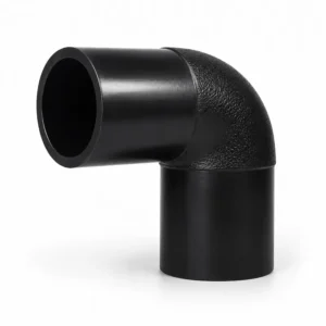 Codo 90° PVDF SDR21 para termofusión fabricado en PVDF de alta resistencia química y térmica, diseñado para sistemas de conducción de fluidos corrosivos y aplicaciones industriales exigentes, ideal para uniones seguras mediante termofusión en procesos químicos, farmacéuticos y de alta pureza.
