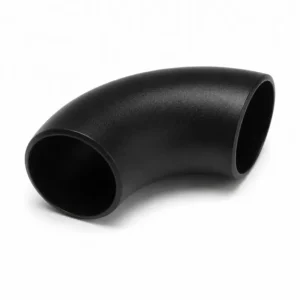 Codo SCH40 90° de acero al carbono para sistemas de tuberías industriales, fabricado bajo especificación Schedule 40 para cambios de dirección de 90 grados en líneas de conducción de agua, vapor, gas, petróleo y fluidos de proceso, ofreciendo alta resistencia mecánica, excelente soldabilidad y larga vida útil en aplicaciones industriales y mineras.