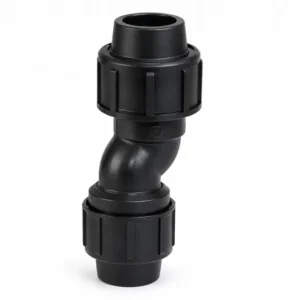 Codo de acople rápido para sistemas de tuberías industriales, diseñado para realizar conexiones seguras y desmontables de forma rápida y eficiente, ideal para conducción de agua, fluidos y aplicaciones hidráulicas que requieren fácil instalación, mantenimiento y alta resistencia mecánica.