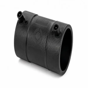Acople HDPE SDR 7 / SDR 11 PE100 PE4710 por electrofusión para unión de tuberías de polietileno, conexión de alta resistencia para redes de agua, gas, minería y conducción industrial de fluidos.