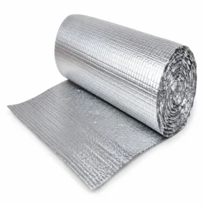 Láminas de foil de aluminio reflectivo para aislamiento térmico, diseñadas para reducir la transferencia de calor en techos, paredes, ductos y aplicaciones industriales.