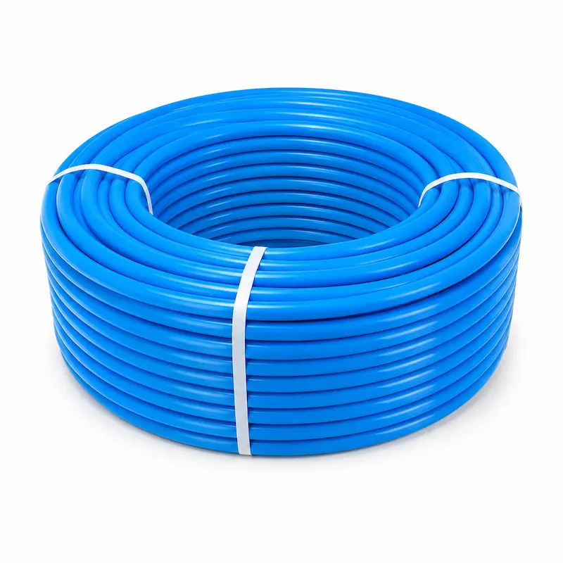 Manguera HDPE Clase 12.5 fabricada en polietileno de alta densidad para conducción de agua potable, sistemas de riego agrícola y aplicaciones industriales de presión media.