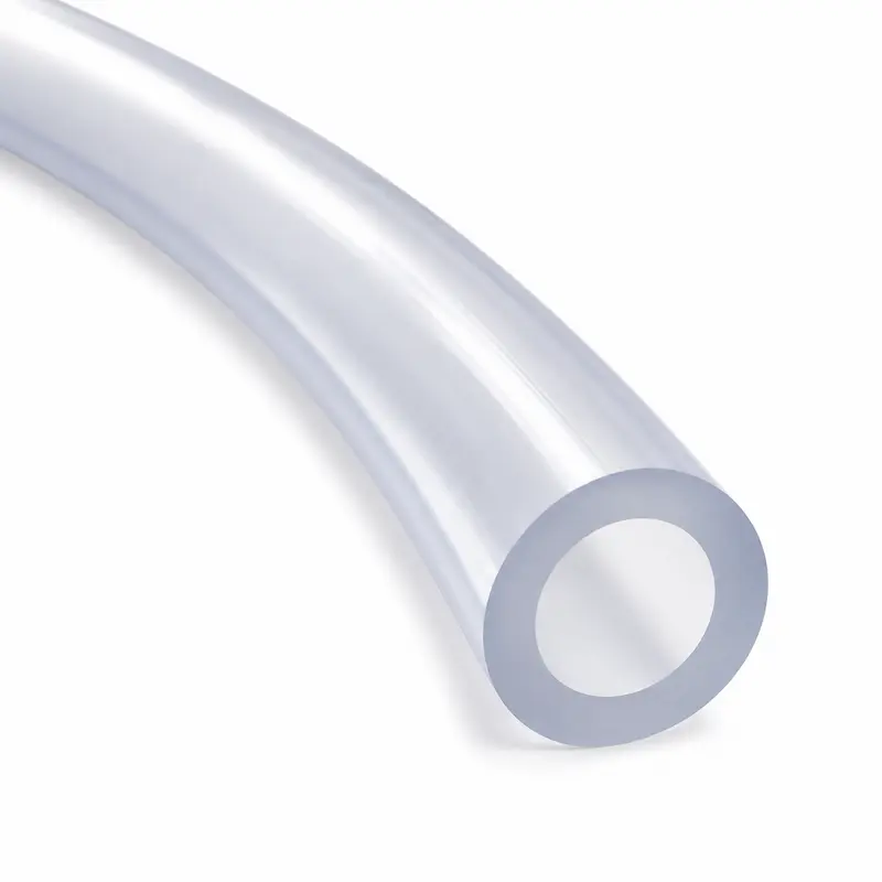 Manguera PVC atóxica para transporte de leche y productos lácteos, fabricada con materiales grado alimenticio, ideal para industrias alimentarias, plantas procesadoras y sistemas sanitarios.