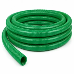 Manguera de succión corrugada verde