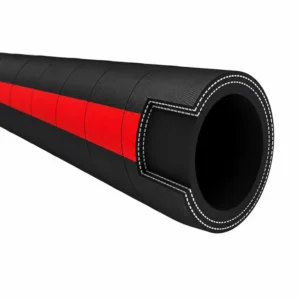 Manguera de succión y descarga de aceite 150 PSI fabricada en caucho reforzado con espiral metálica, diseñada para transferencia de combustibles, diésel, petróleo y derivados de hidrocarburos en aplicaciones industriales y mineras.