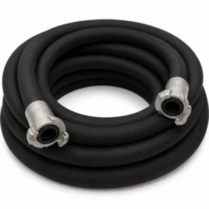 Manguera para arenado de 180 PSI, diseñada para la conducción de arena abrasiva, granalla y materiales de limpieza industrial en procesos de sandblasting, mantenimiento, minería y preparación de superficies metálicas.