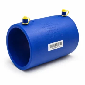 Reducción electrofusión LESSO de HDPE PE100 para unir tuberías de diferentes diámetros mediante soldadura por electrofusión, ideal para redes de agua potable, gas, minería, riego e instalaciones industriales de alta presión.
