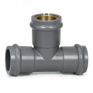 Tee PVC UF de unión flexible para sistemas de alcantarillado y drenaje, fabricada en PVC de alta resistencia para realizar derivaciones seguras en redes sanitarias, ofreciendo excelente hermeticidad, resistencia a la corrosión y larga vida útil en obras civiles e infraestructura.