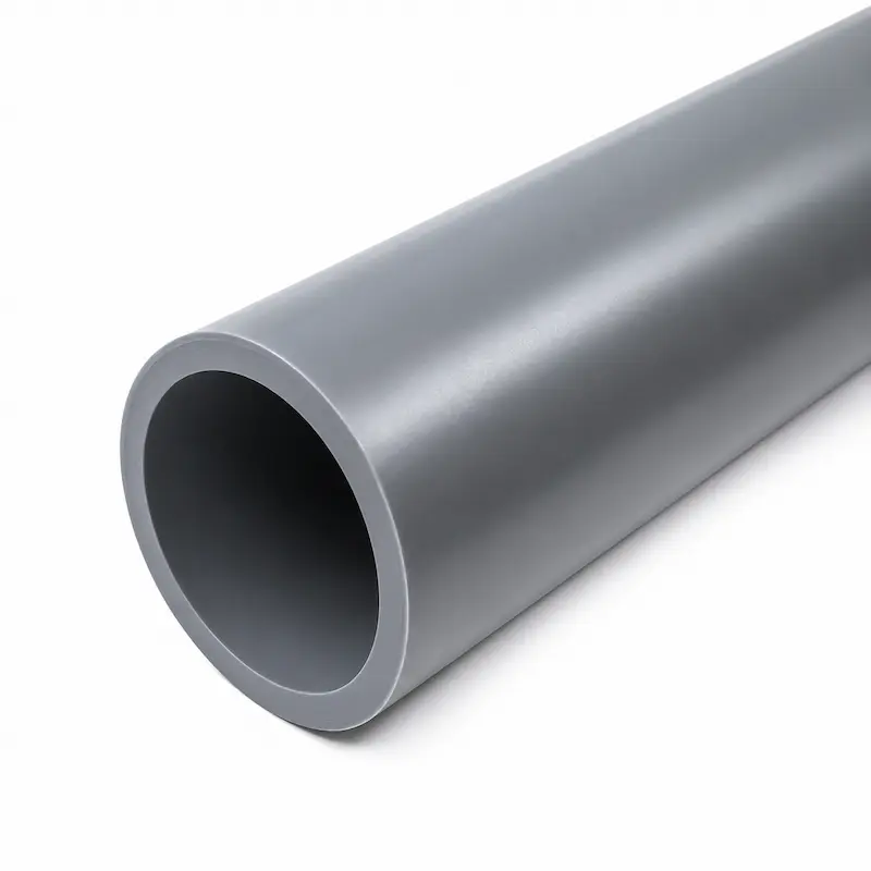 Tubería PVDF SDR21 para termofusión de alta pureza, resistente a productos químicos corrosivos, ideal para aplicaciones industriales, tratamiento de agua, procesos químicos y sistemas de conducción de fluidos especiales.
