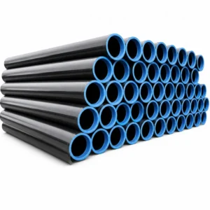 Tubería de acero al carbón SCH40 de alta resistencia para conducción de agua, vapor, petróleo, gas y fluidos industriales, fabricada bajo estándares internacionales para aplicaciones en minería, construcción, sistemas contra incendio, plantas industriales y proyectos de alta presión.
