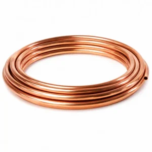 Tubería de cobre flexible en rollo de alta calidad para instalaciones de refrigeración, aire acondicionado, gas, agua potable y sistemas HVAC, fabricada con excelente resistencia a la corrosión, alta conductividad térmica y gran facilidad de instalación en aplicaciones residenciales, comerciales e industriales.