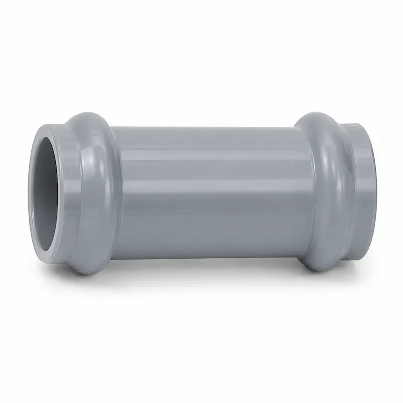 Unión corrida UF inyectada para tuberías PVC de agua y saneamiento, diseñada para realizar empalmes seguros, herméticos y de alta resistencia en redes hidráulicas.