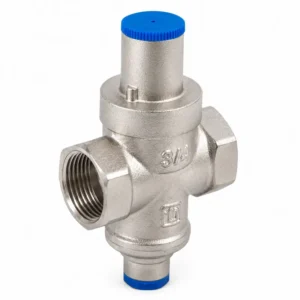 Válvula reductora de presión diseñada para regular y mantener una presión constante en redes de agua potable, sistemas hidráulicos e instalaciones industriales.