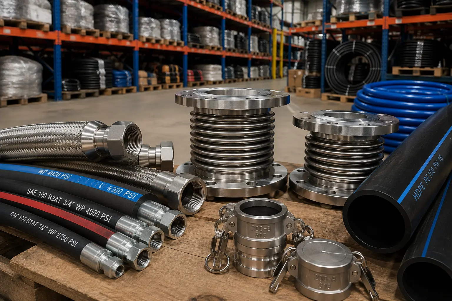 Grupo Acorsa importadora y distribuidora industrial en Perú con mangueras hidráulicas, tuberías HDPE, juntas de expansión y acoples industriales